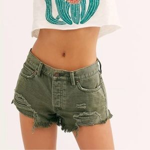 Free People Loving Good Vibrations Shorts 24